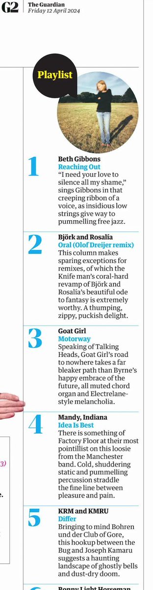 Large thx to @guardian for including KRM / @joseph_kamaru 'Differ' in their top ten tracks of the week, alongside the likes of Beth Gibbons, Bjork, Mandy Indiana etc.....Flattered 🔊♥️🔥