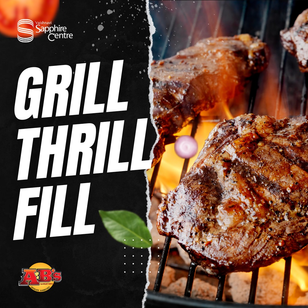 Ignite your taste buds at Absolute Barbecue, Sapphire Centre! 🔥 Experience the joy of grilling your favorites to perfection.  #absolutebarbecue #grillmasters #bbqlovers #livegrill #bbqbuffet #sapphirecentre #dineatsapphire #bangaloreeats #foodieparadise #mallrestaurants