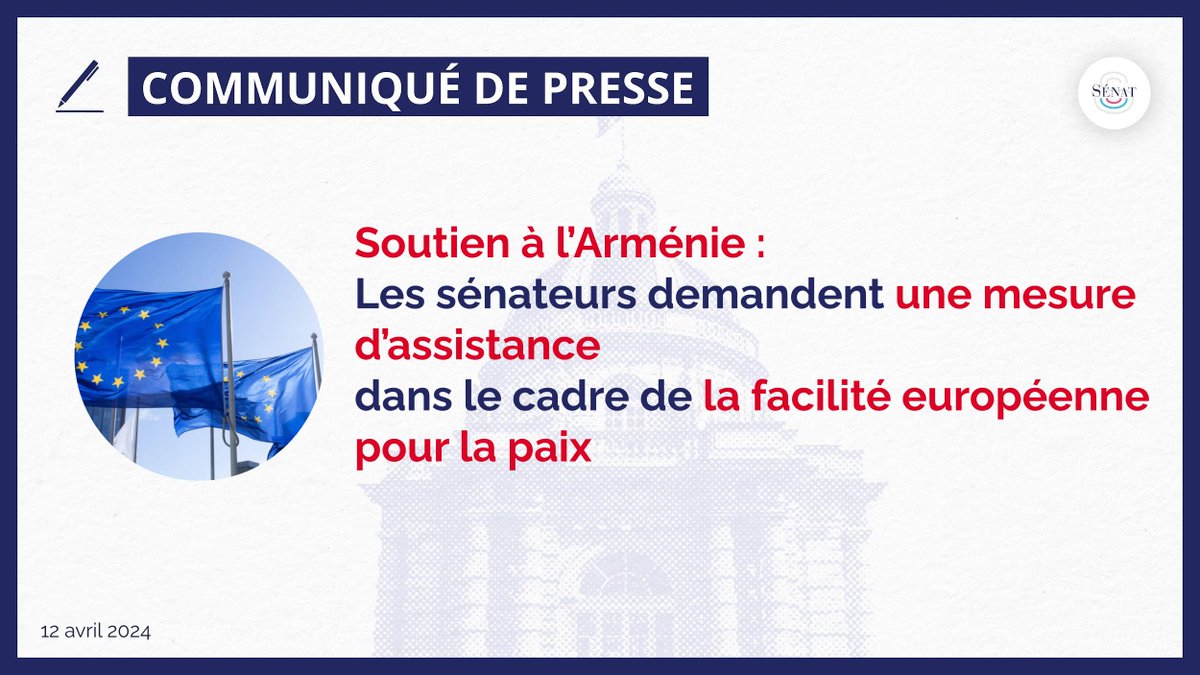 Sur le rapport de la sénatrice @valerieboyer13, la #ComAfEuroSénat adopté jeudi 11 avril, à l’unanimité, une proposition de résolution européenne des sénateurs @RAPINJF et @BrunoRetailleau visant à permettre le financement par la facilité européenne pour la paix d'une mesure…