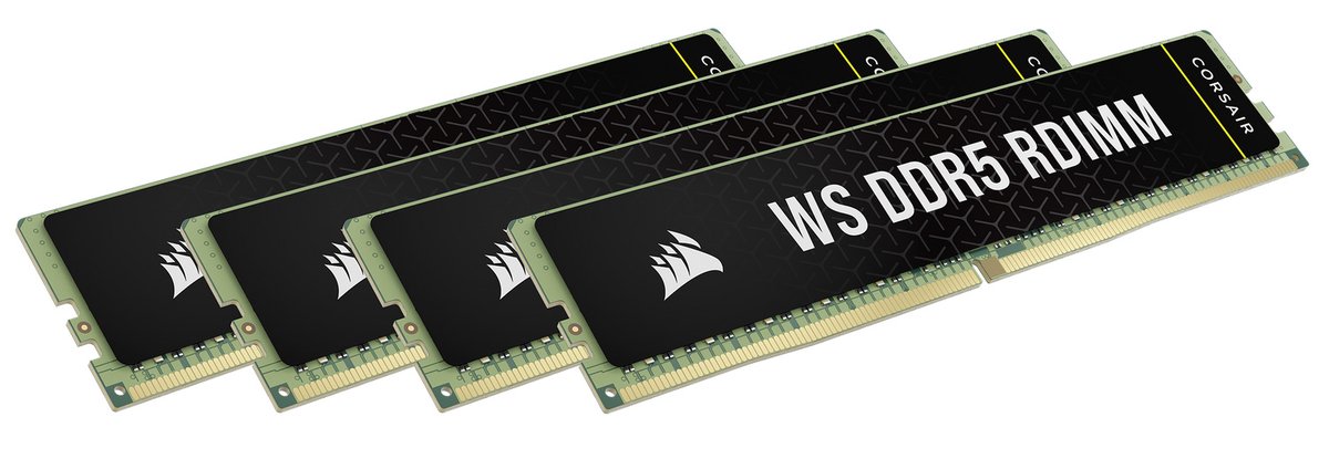 Corsair Enters Workstation Memory Market with WS Series XMP+EXPO DDR5 RDIMMs trib.al/15ASrd8