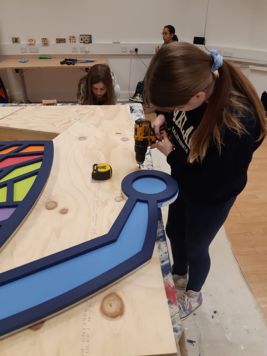 14 young people have attended this week to support the building of the butterfly which will be placed on the piazza at 12pm on Sunday! What an amazing project this has been - Thank you @werestart_arts and the amazing architects.