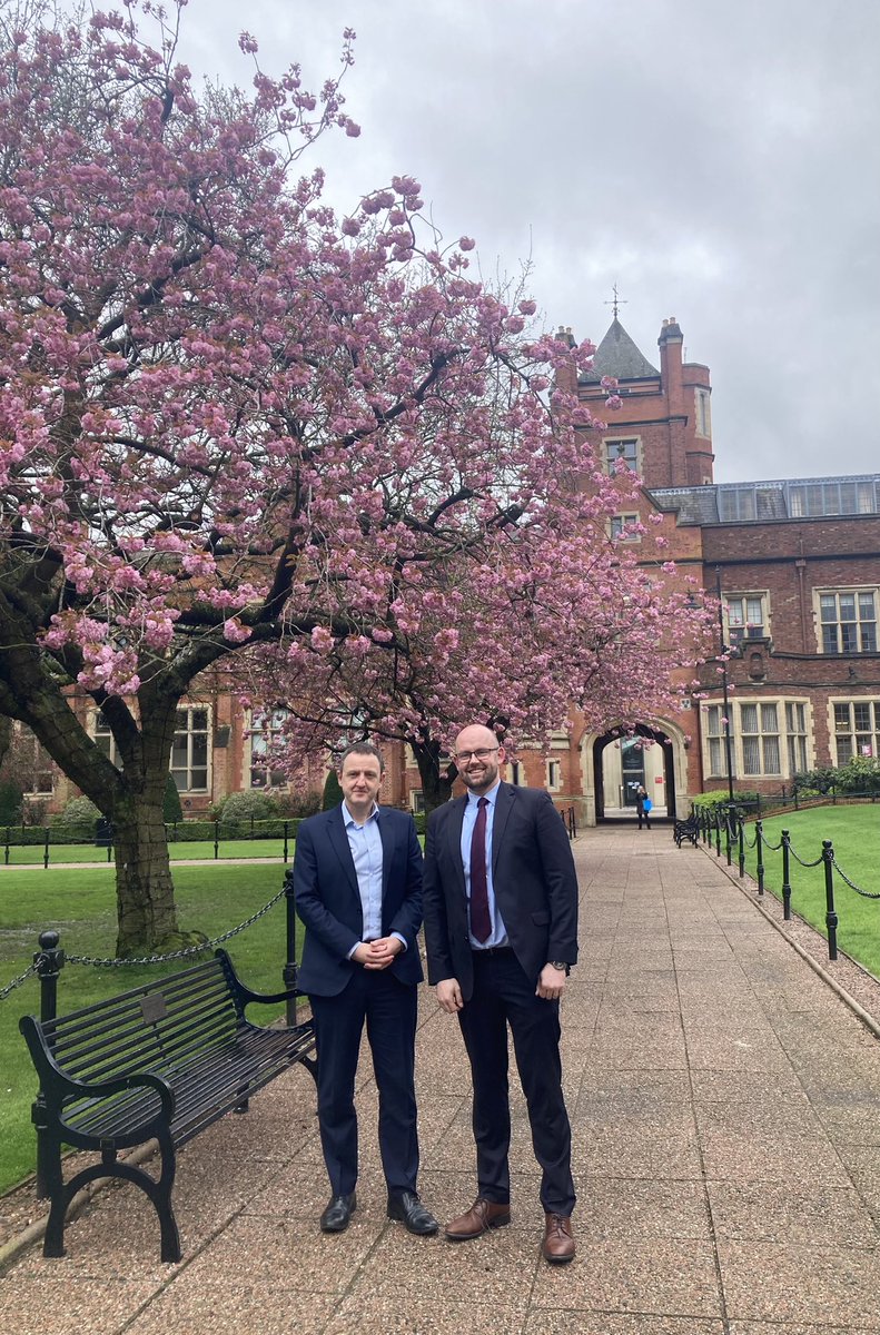 Delighted to welcome @_IHREC colleague Dr Andrew Forde @DrAndrewForde to @QUBelfast @qubschooloflaw @QUBHRC during his visit today.