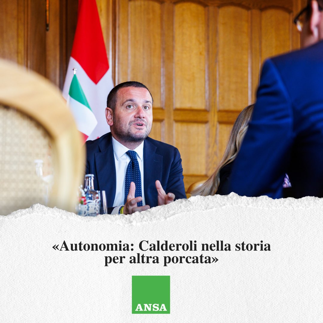 AUTONOMIA Differenziata: #Calderoli padre del porcellum, passerà alla storia per un'altra porcata. #autonomiadifferenziata #spaccaitalia