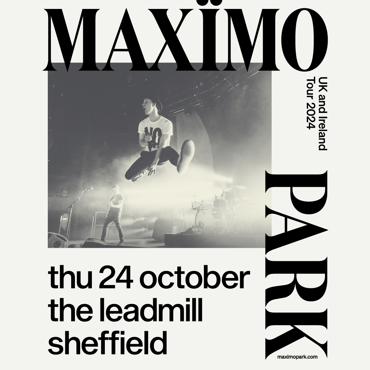 No surprises that these tickets are flying out, @maximopark have had some legendary nights on our main stage and this one will surely be no different 🙌 There's less than 10% left on the link right here > leadmill.co.uk/event/maximo-p…