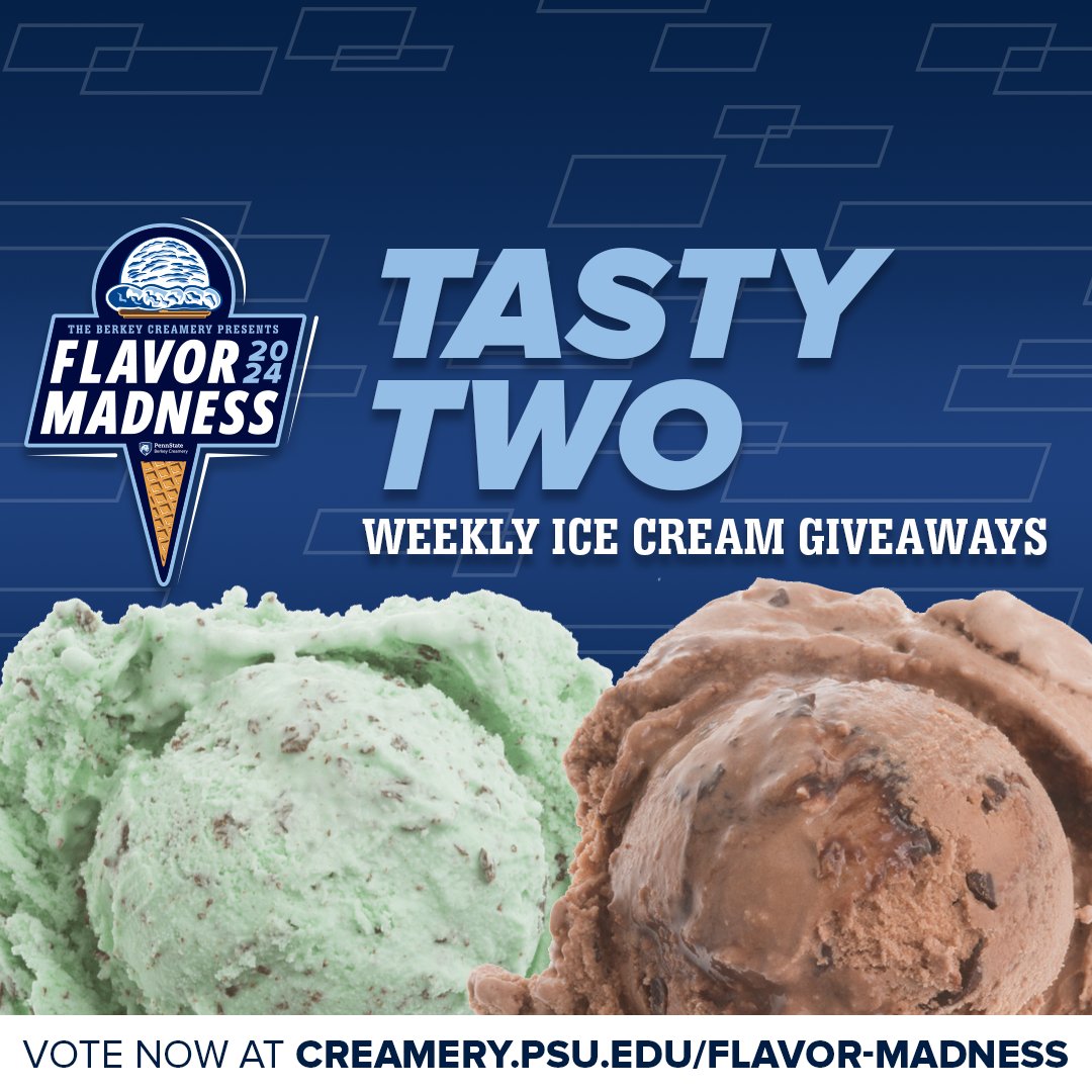 The final hours are left to get your votes in for the 2024 Scoop Champ. It's also your last chance at winning a free 6-pint shipment. VOTE NOW at #PennState #PennStateCreamery #PSUFlavorMadness