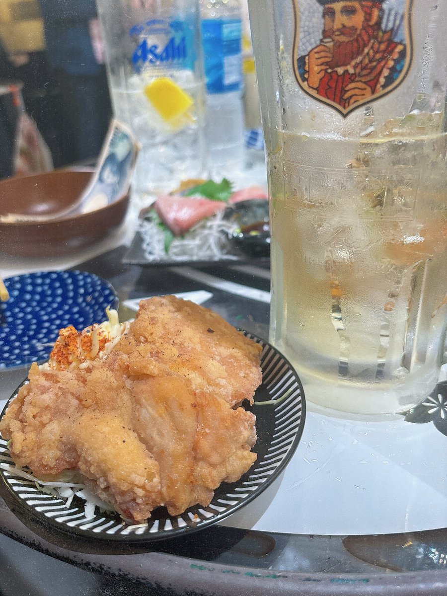 大塚ドラム缶
ハイカラセット！
たむたむさん唐揚げ！！
うんまイィ

#大塚ドラム缶