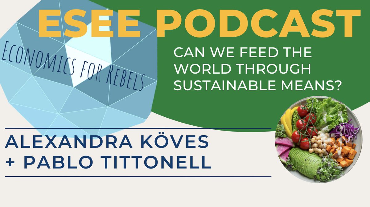 Can we feed the world through sustainable means? Tune into our latest #EconomicsForRebels podcast to explore this question and the possibilities of agroecology. 🌱🌍 ecolecon.eu/new-podcast-ep…