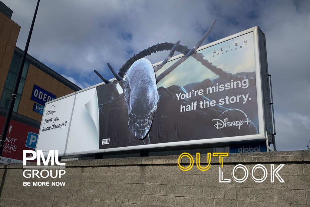 Out \ Look: Close Encounters of a Disney+ Kind. In a fragmented media landscape, Outdoor continues to be a key brand building channel for Disney+ adworld.ie/2024/04/12/out… via @imj_ireland @PMLGroup #Marketing #Advertising #OOH #BeMoreNow