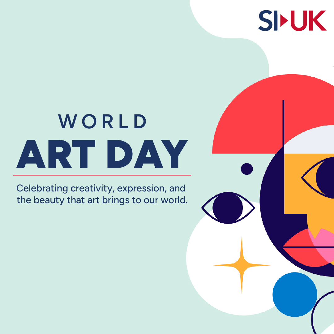 Let's inspire and be inspired by the endless possibilities of artistic expression today and every day.✨ To embrace beauty and igniting inspiration through the power of art, happy World Art Day 🎨 to all art lovers worldwide! #siuk #siukgb #worldartday