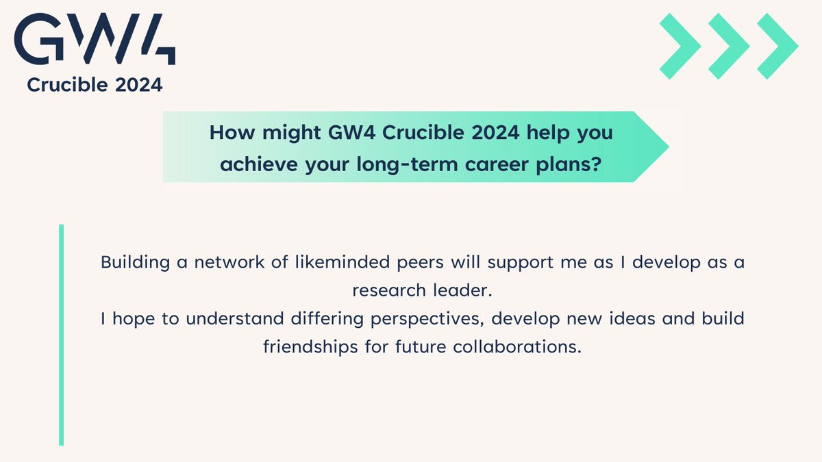GW4 Alliance (@gw4alliance) on Twitter photo Next up in our #GW4Crucible 2024 'Three Questions With...' series is <a href="/AnnaLeGouais/">Anna Le Gouais</a> <a href="/BristolUni/">University of Bristol</a> explaining about her collaborative research, how GW4 Crucible will support her long term career plans and why she is interested in this year’s theme.
gw4.ac.uk/gw4-crucible/ Next up in our #GW4Crucible 2024 'Three Questions With...' series is <a href="/AnnaLeGouais/">Anna Le Gouais</a> <a href="/BristolUni/">University of Bristol</a> explaining about her collaborative research, how GW4 Crucible will support her long term career plans and why she is interested in this year’s theme.
gw4.ac.uk/gw4-crucible/