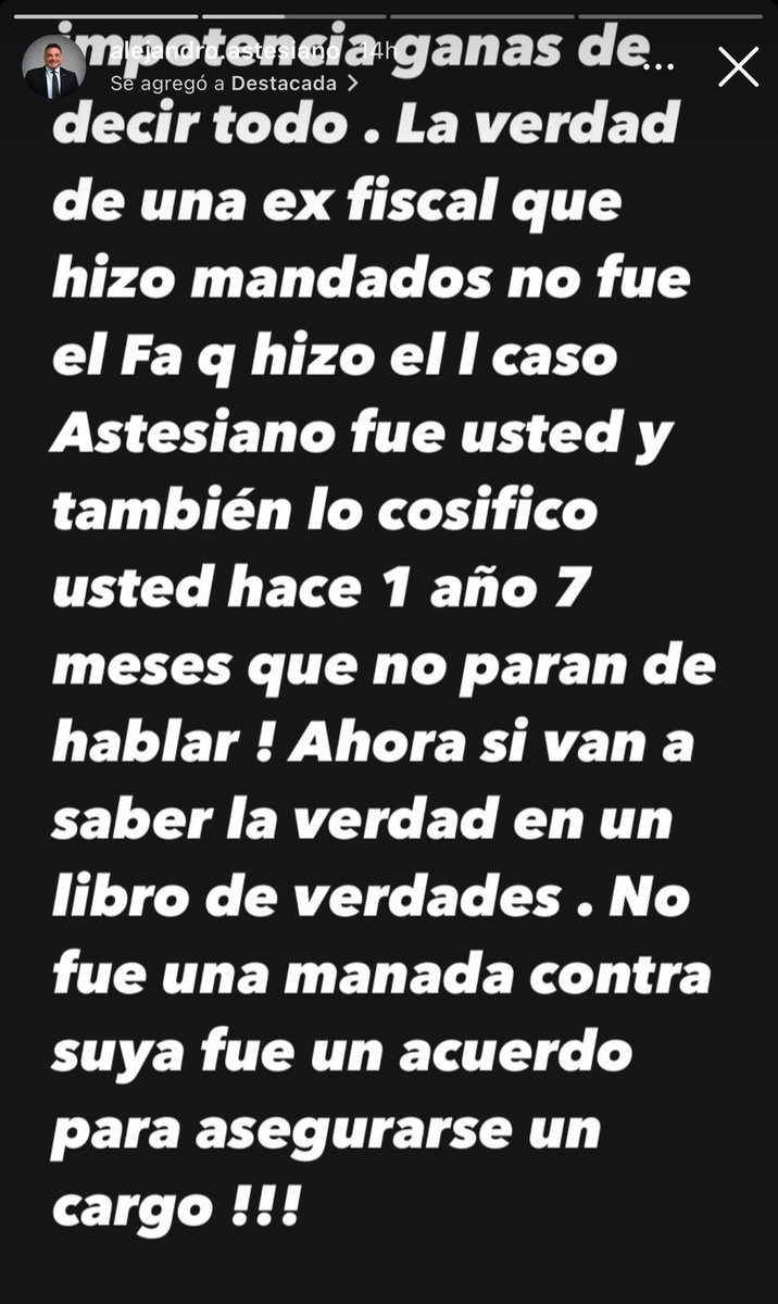 🔥🗣️ Astesiano: “que ganas de decir todo”