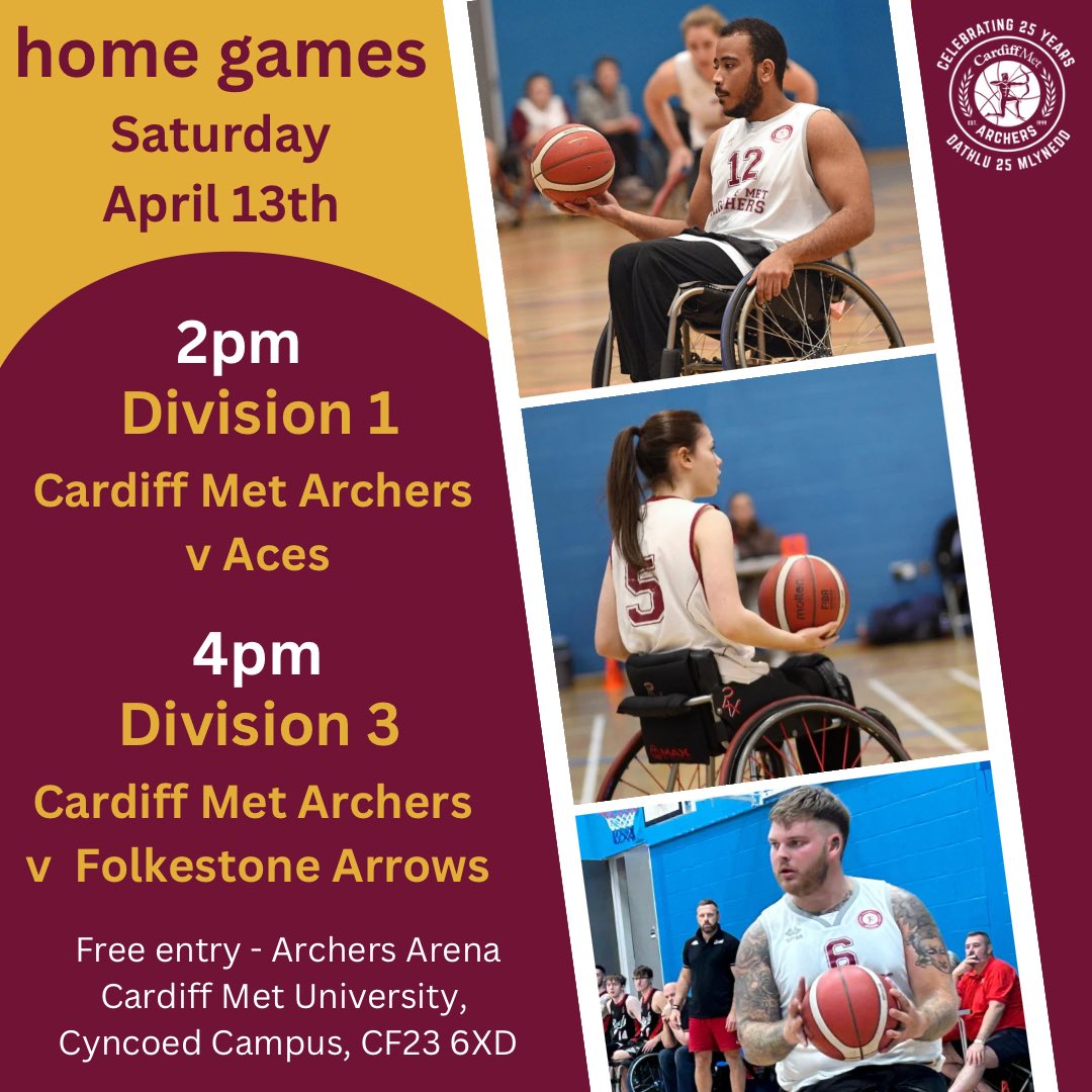 It’s going to be a Super Saturday in Archers Arena tomorrow as both of our National League teams head onto court

Bring the family. Bring your friends. Bring the cheers 🙌🏼🙌🏼

#LetsGoArchers #ArcherFamily