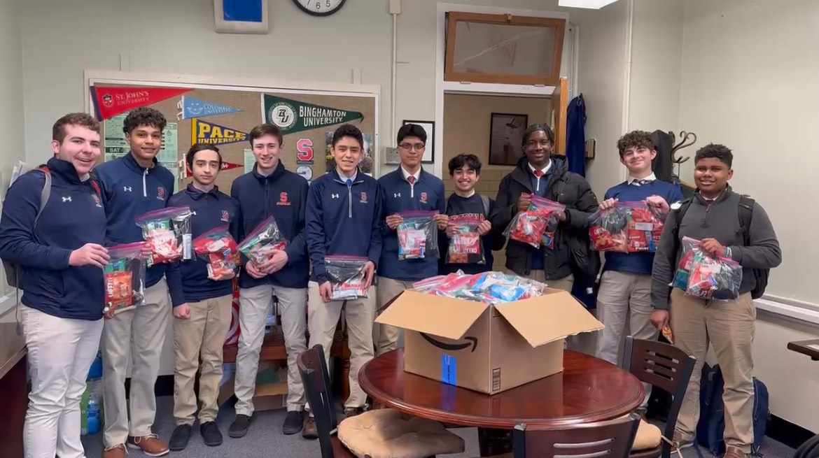 During the past winter, our A Helping Hand Club supported the homeless in WP through Lifting Up Westchester. The club organized a successful bake sale to fund 120 care bags filled with essential items. Membership in the club has increased from 7 to 18 students this year