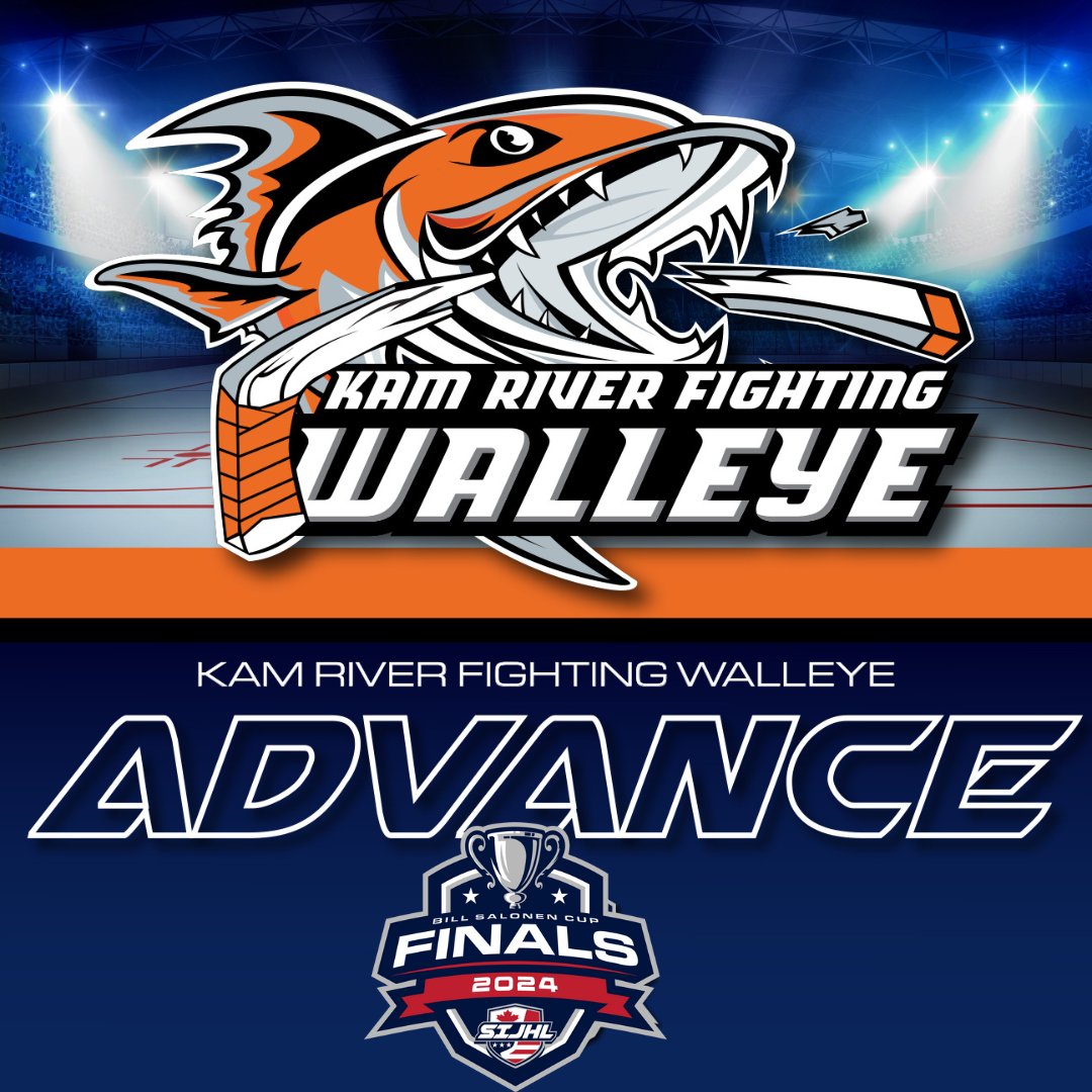 The @KamRiverWalleye complete the sweep in Red Lake last night and will make their third-straight appearance in the Bill Salonen Cup championship final! Congratulations!