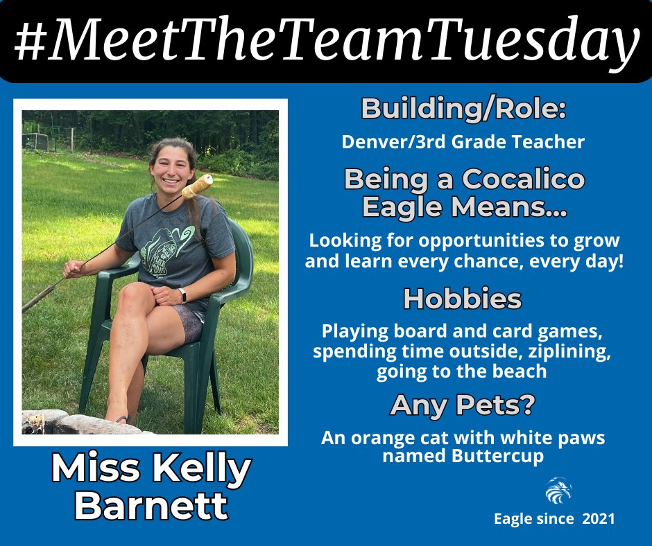 It's time for #MeetTheTeamTuesday! 👏

Get to know our incredible staff members who inspire and support learning for every child, every chance, every day! #EaglePACT @DenverEl