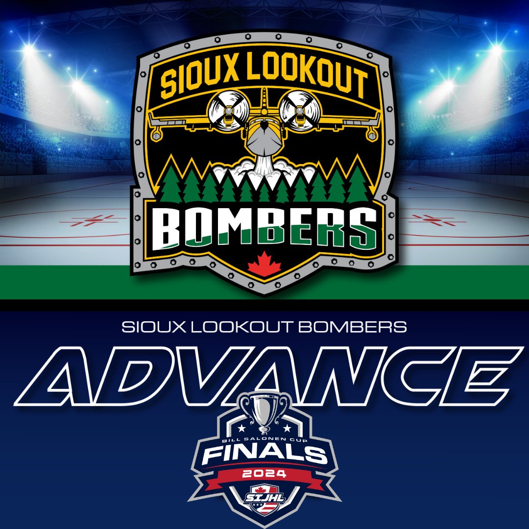 The @SLBombers take care of business in game 5 last night, and will move on to make their first-ever appearance in the Bill Salonen Cup championship final! Congratulations!