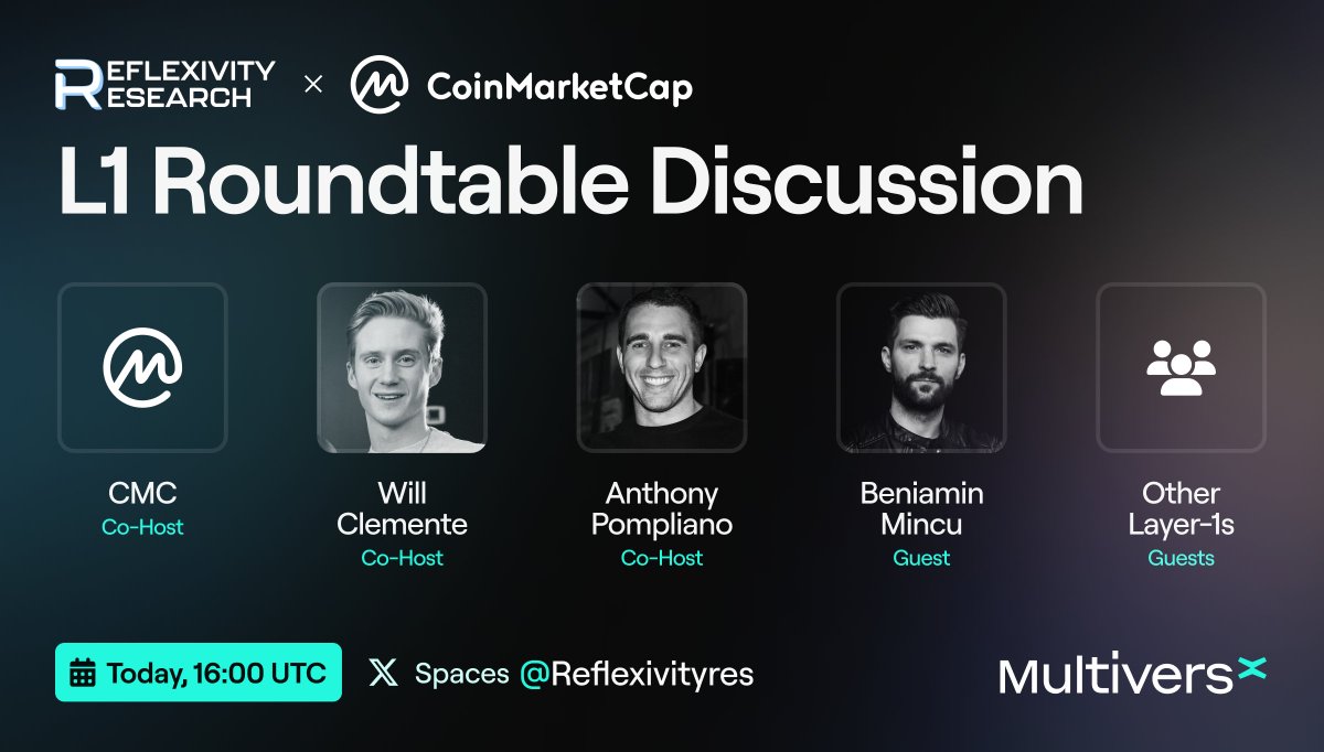 What a blockchain is capable of today is vastly derived from its early stage design choices.

#MultiversX broke the norm past EVM, brought horizontal scaling via full shading &amp; put UX first - all starting to be proven indispensable.

Layer 1 roundtable discussion in ~4 hours.