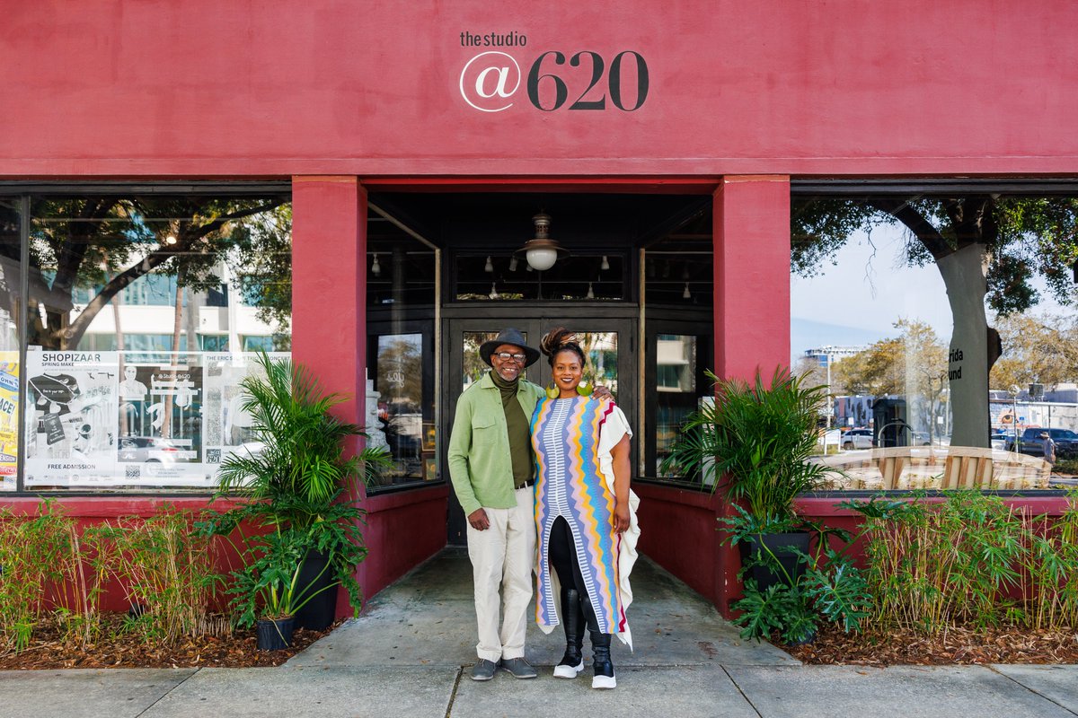 SOMETHING COOL IS COMING! Bob Devin Jones and Erica Sutherlin are a dynamic duo. Tune in next week as we release a video series dedicated to the past, present, and future of @studio620, an iconic landmark for the arts community in St. Pete.
