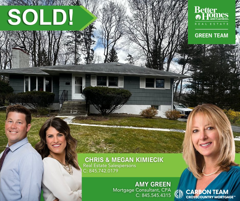 Congratulations and thank you to our wonderful buyers for trusting Chris & Megan Kimiecik #nyrealtor & Amy Green #nylender to guide them through the process with the purchase of this lovely home in #warwickny 
Chris Kimiecik 📲845-742-0179 
Amy Green 📲845-545-4315