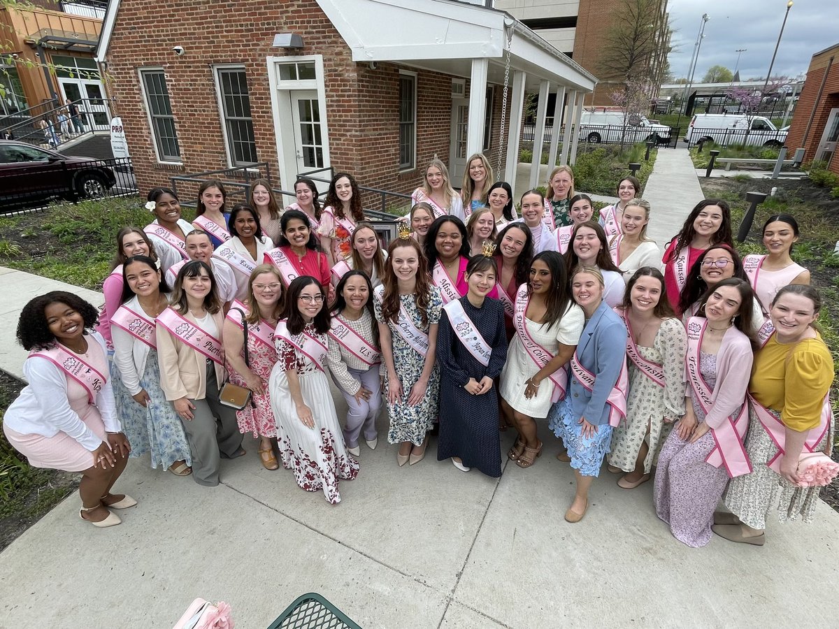 Thank you to the Cherry Blossom Princesses for helping EWDC fill our @LtlFreeLibrary at @VanNessPTO with books that represent your home states and countries. What an amazing gift for our young readers!