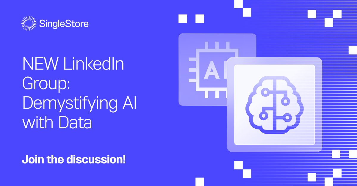 🤓 Interested in #data and #AI? Join this public LinkedIn group. Share best practices for utilizing data for building AI apps, provide insight on advancements in the market and offer help in making AI useful. Come join the discussion today! 👋 bit.ly/3IJCh32