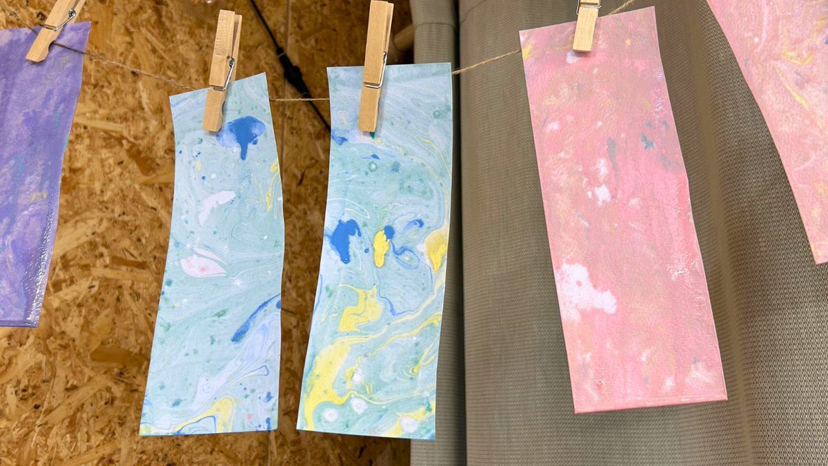 We love this ink marbling created by children at after school club this week. Next week is a gardening session - come & grow some snap dragons! It's free, open to all nursery & primary aged children and their grown ups, and takes place 3:30pm, every Wednesday in term time.