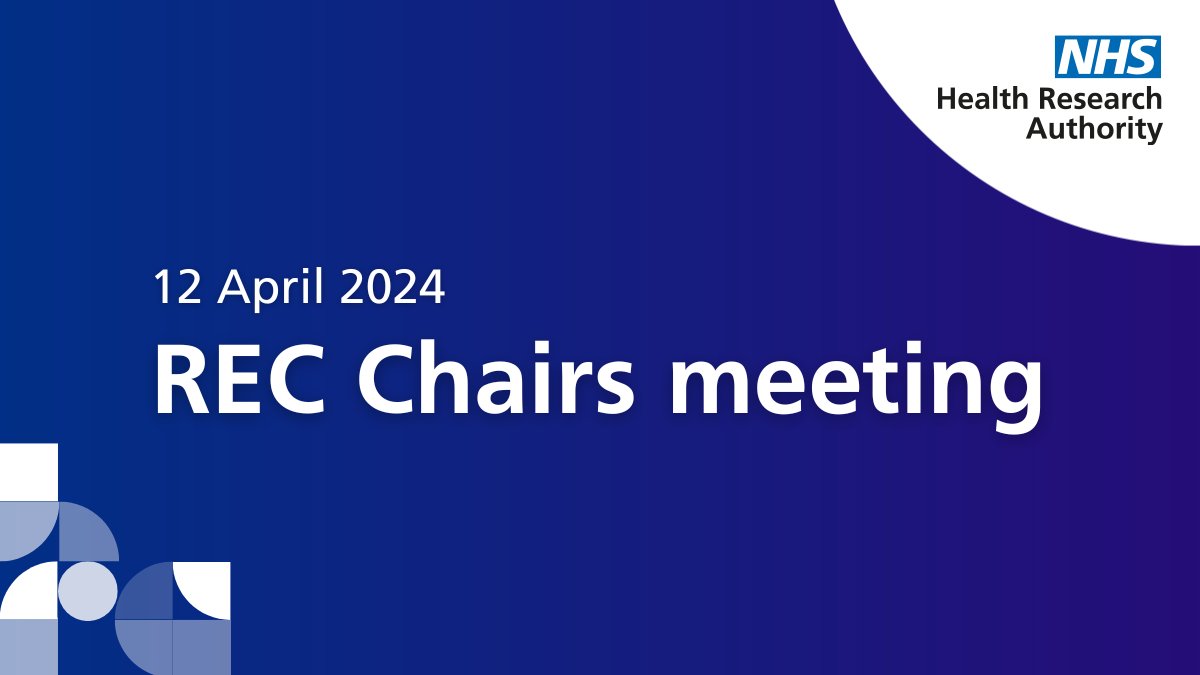 Today we are holding our first REC Chairs meeting of 2024. They'll be talking about key areas of their work for the next 12 months, including: 🧠 the impact of artificial intelligence on the ethics review 🌈 diversity and inclusion 👥 REC membership #research #ethics