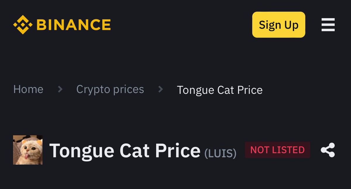 $LUIS has been added to @Binance WEB3🐈👅 🔗 binance.com/en-GB/price/to…