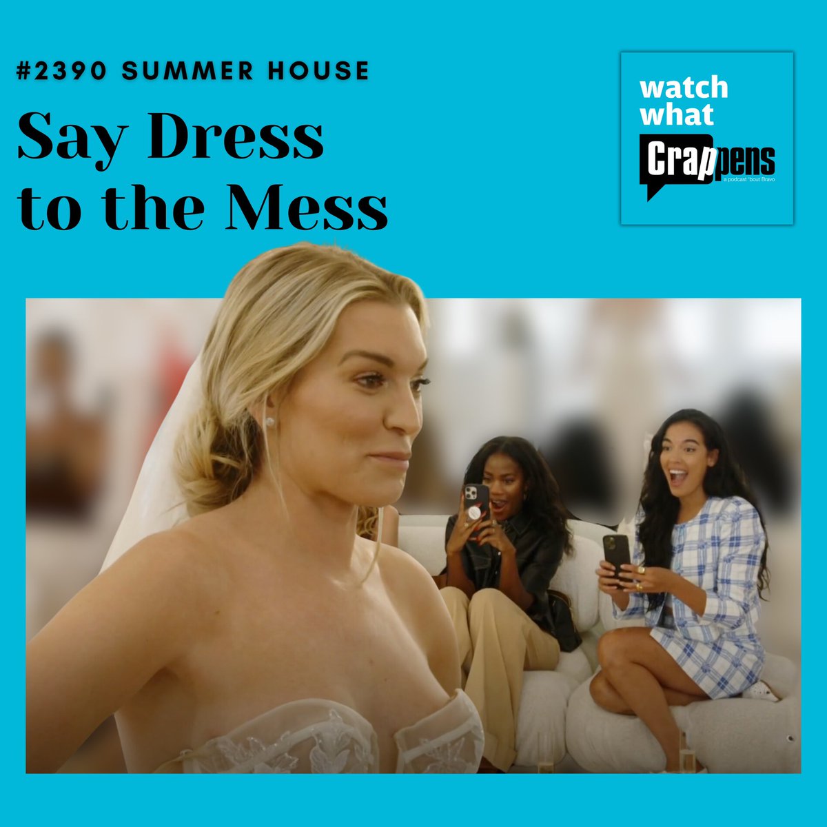 New epi! #SummerHouse spends another week on Kyle whining and Amanda whining and Lindsay choosing her dream wedding dress even though her relationship is a mess. Listen wherever you get your Podcasts or watch as a Crappens On Demand Video! #BravoTV @BenMandelker @RonnieKaram