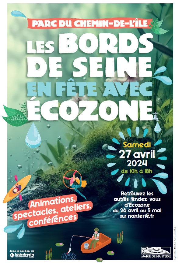 🌊Cap sur les bords de Seine avec Ecozone, une semaine pour célébrer l'#écologie !🌿 🔔Du 26 avril au 3 mai 2024, Nanterre se met au vert pour une nouvelle édition du festival #Ecozone ! Pour en découvrir plus sur le programme, rendez-vous juste ici 👉nanterre.fr/vie-citoyenne/…