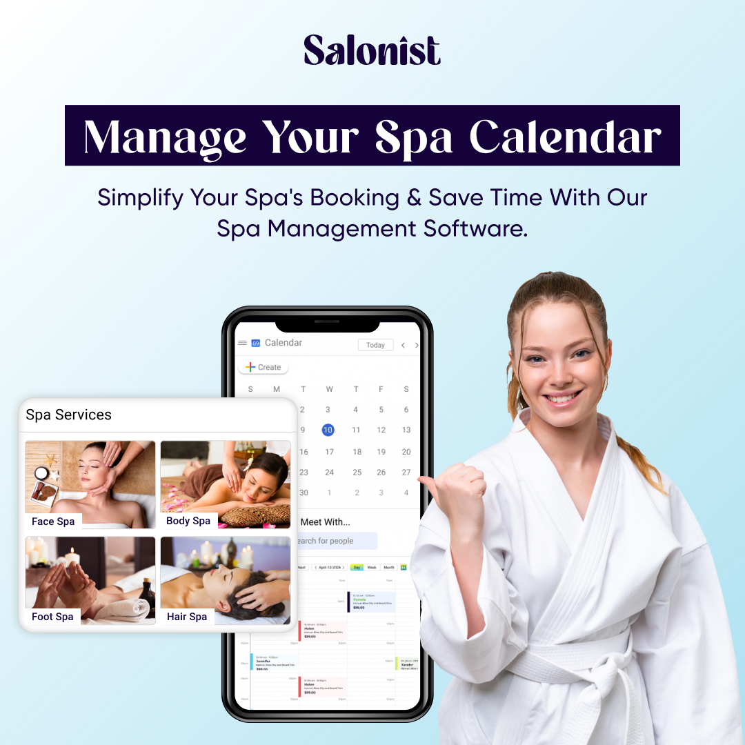 GoSalonist's tweet image. Transform your spa scheduling woes into smooth operations with Salonist!
Say goodbye to booking hassles and hello to seamless management. Maximize your efficiency and pamper your clients like never before.
Signup here: salonist.io/signup
#SpaManagement #SalonistSoftware