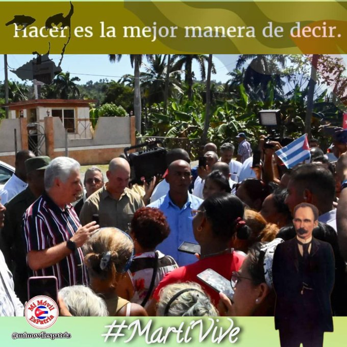 'Hacer es la mejor manera de decir' 
#MartiVive 
#IndustriasCuba 
@MindusIndustria
 @DiazCanelB