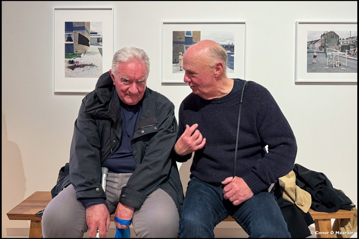 At the opening of 'The Memories of Others' at @PhotoMuseumIRL, two legends, Eric Luke and Tony O'Shea. #akihikookamura #photography