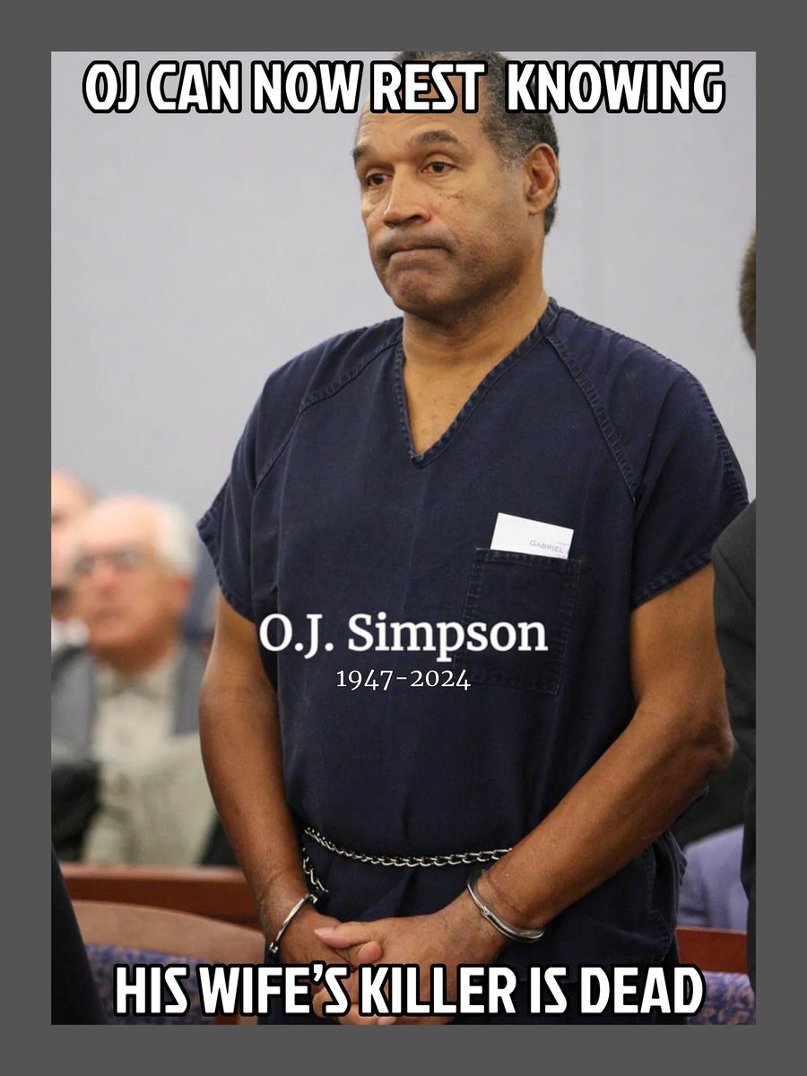 Do you remember the time OJ got away with it? The car chase? The white Bronco? Well, he’s no longer getting away with it.