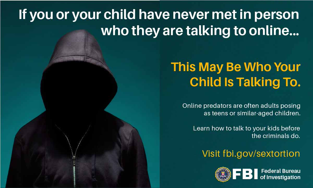 Offenders misrepresent themselves online to appear to be friendly and age appropriate, or simply an adult who will listen to a child. This relationship can be used to groom the child to eventually send inappropriate images or videos to the offender. https:/www.fbi.gov/sextortion