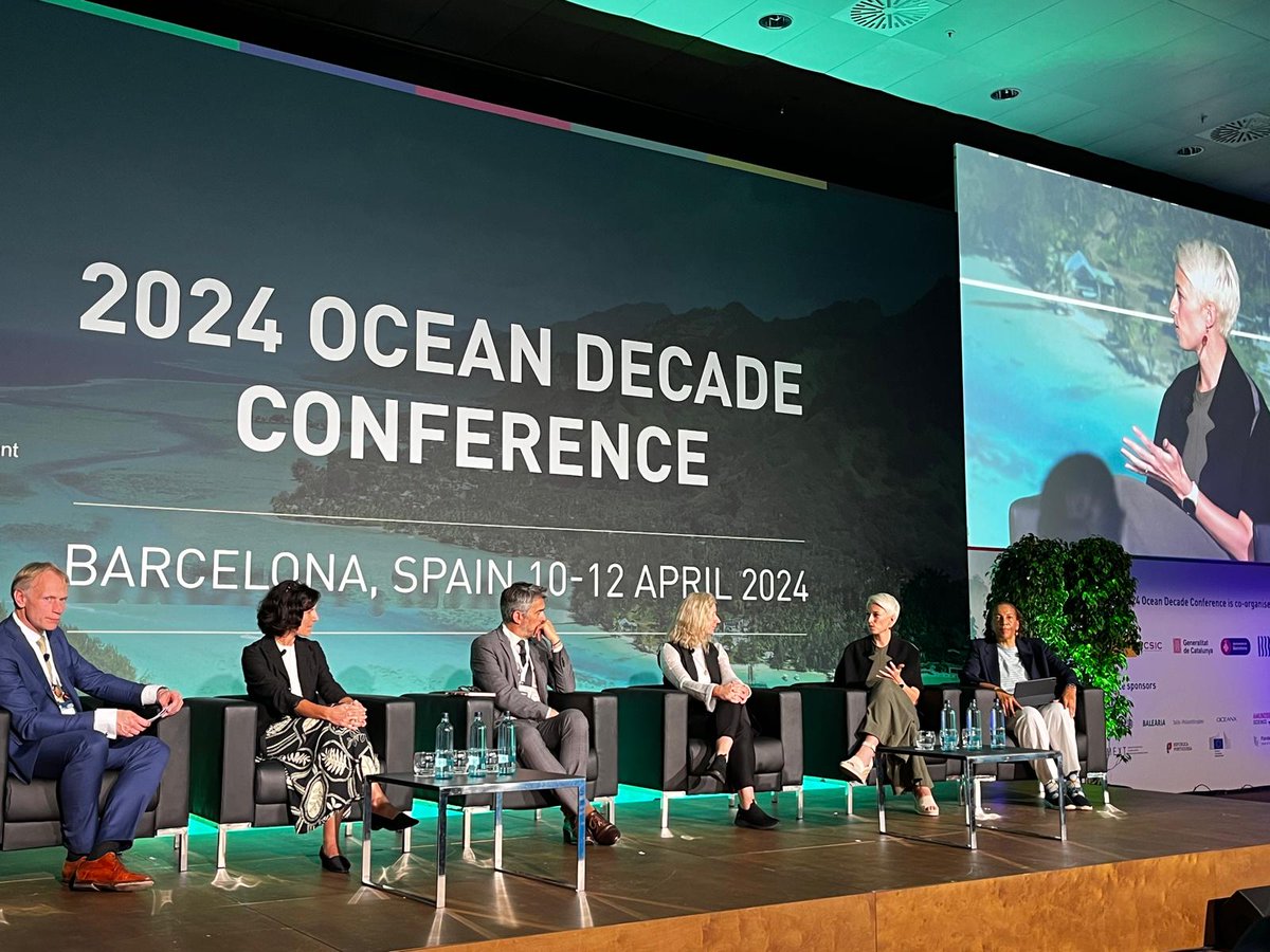 '700,000 atmospheric observations are taken per day globally. This number is 7 times smaller for ocean observations, and it is not enough to meet societal needs.' Ann-Christine Zinkann from the GOOS Ocean Observing Co-Design programme at the plenary session 3 at #OceanDecade24👏