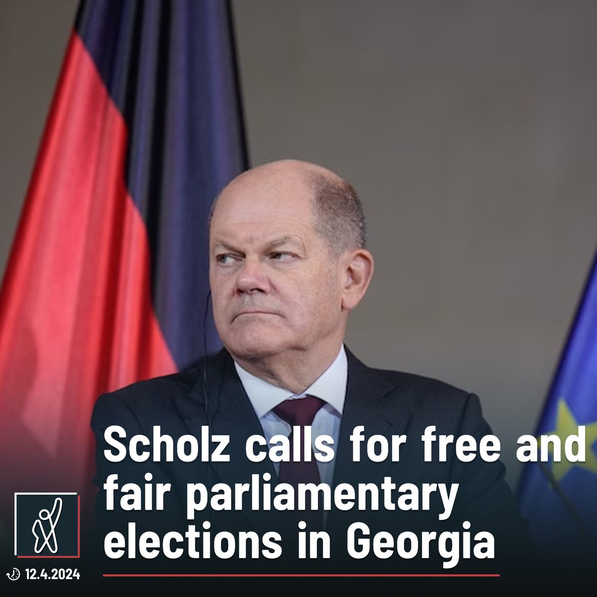Reiterating Georgia's commitment to the EU Commission's recommendations, @OlafScholz, at a press conference with PM Kobakhidze, called for free and fair parliamentary elections in 2024 as a basis for further processes made possible by granting Georgia EU candidate status.