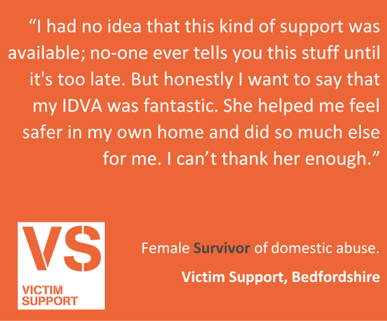 What does our support mean to our Survivors? We asked them and here's what our Survivors said... #SurvivorsVoice #loveshouldnthurt #domesticabuse #bedfordshire #victimsupport #FeedbackFriday