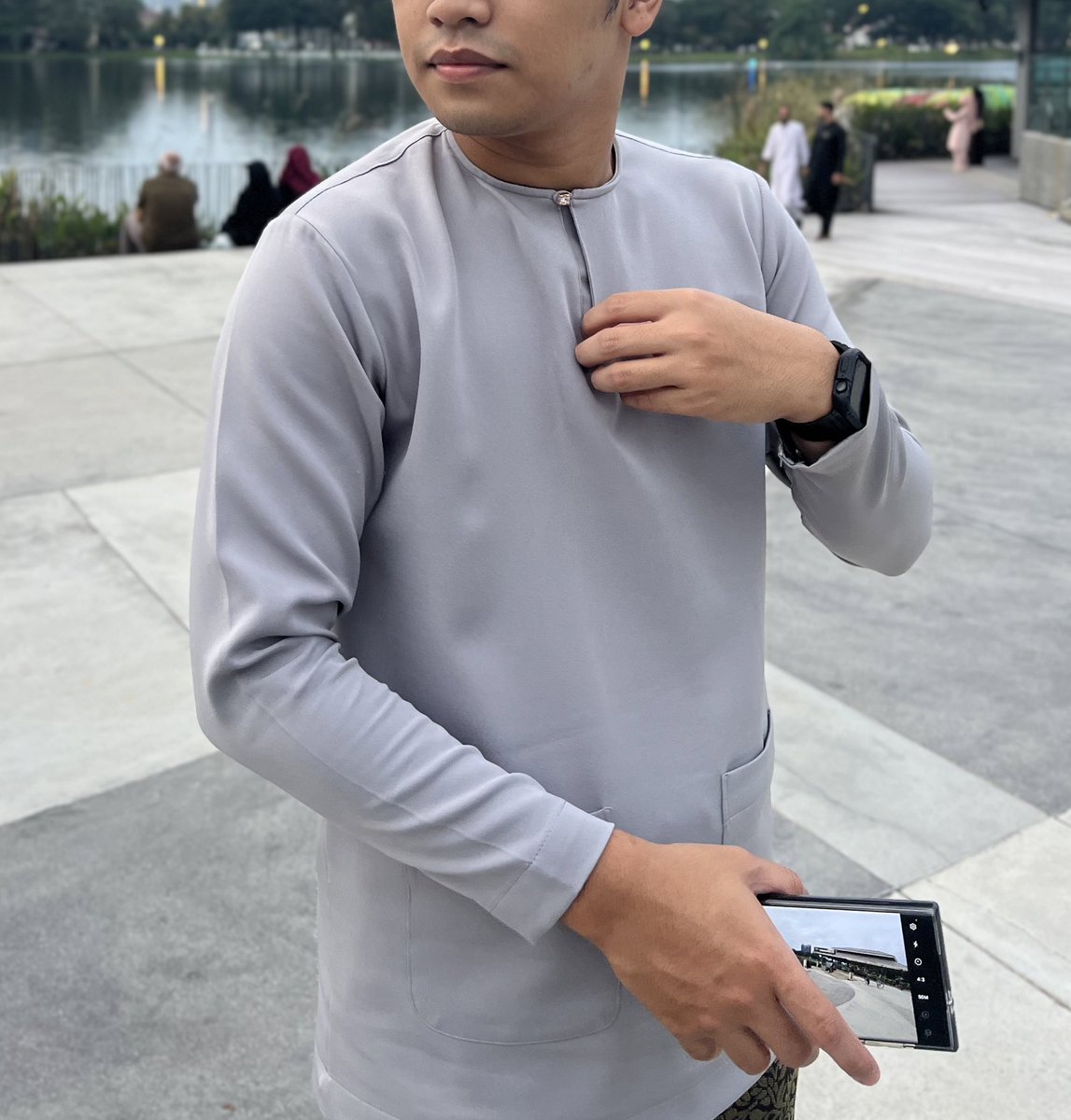 Bought this baju melayu teluk belanga for RM69 on tiktok during live. What a livesaver!