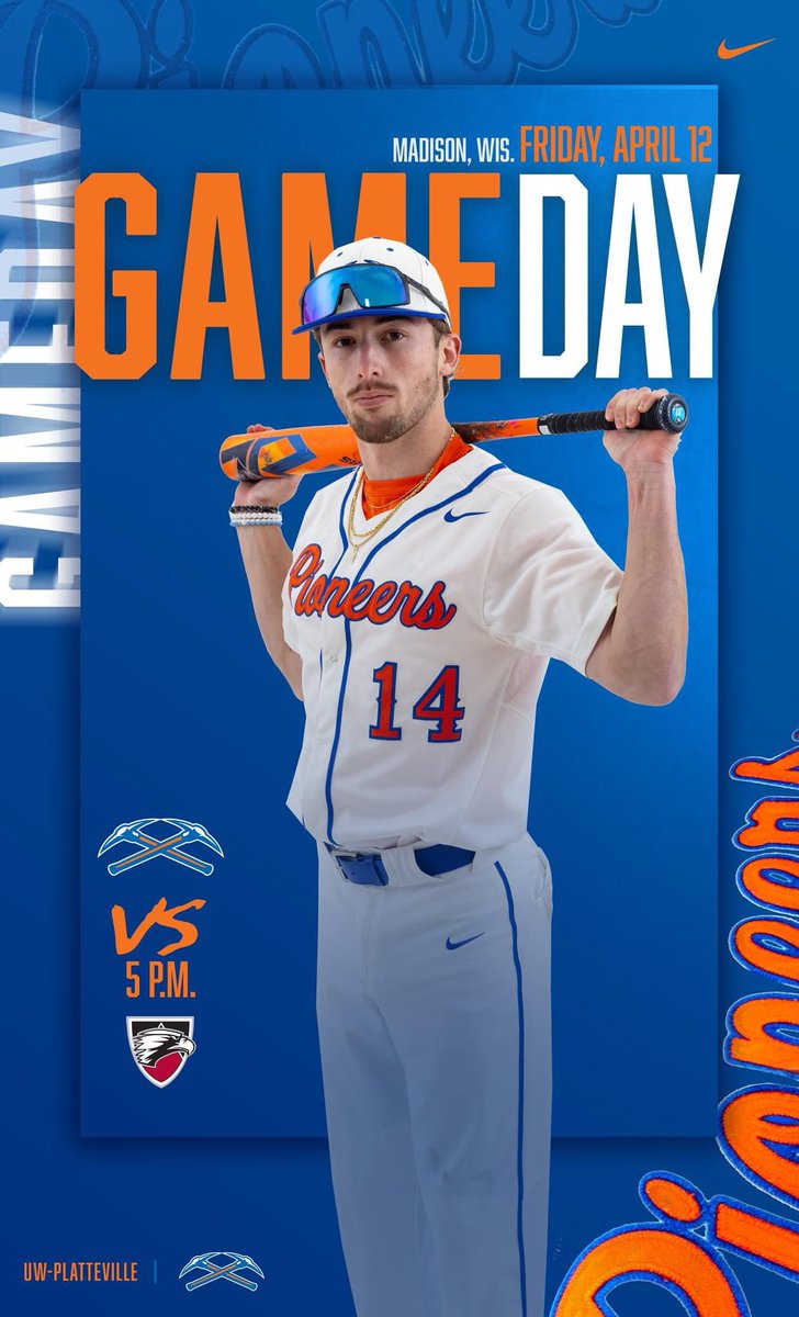 🚌 The Pioneers hit the road and travel to Madison for a single non-conference game at Edgewood at 5 p.m.
📺📈 letsgopioneers.com/composite?d=20…
@UWPlattBaseball #uwp #uwplatteville #platteville