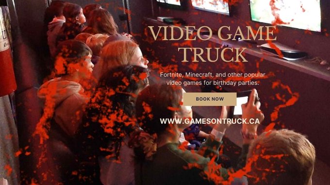 🎉 Games On Truck brings the #party to you with our #videogametruck in #Ottawa. Let's make your special day unforgettable! 👉gamesontruck.ca #birthdayparty #summerparty #Orleans #kanata #Manotick #Embrun #CarletonPlace 
 #videogameparty #Fortnite #FridayFeeling