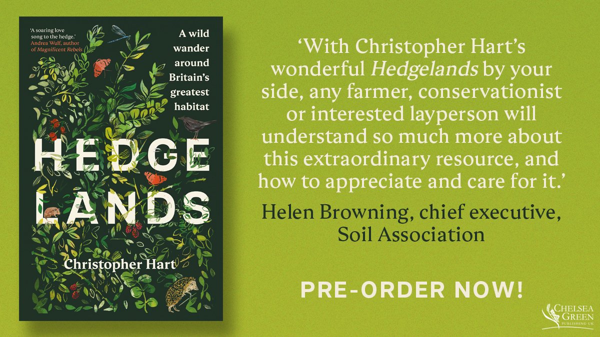 This is out next week, and if you're interested in #conservation, #rewilding, #biodiversity, #climatechange, #foraging, #wildlife, land management, #farming and more, this book will not disappoint! Our hedge rows offer so many benefits and they desperately need our support!…