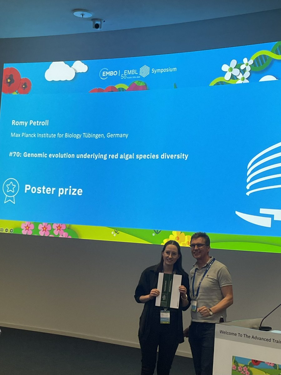 A stimulating and fun <a href="/EMBLEvents/">EMBL Events</a> meeting topped off with a well-deserved prize for <a href="/PetrollRomy/">Romy Petroll</a>! Very proud! What an excellent start to her career #EESPlantDiversity