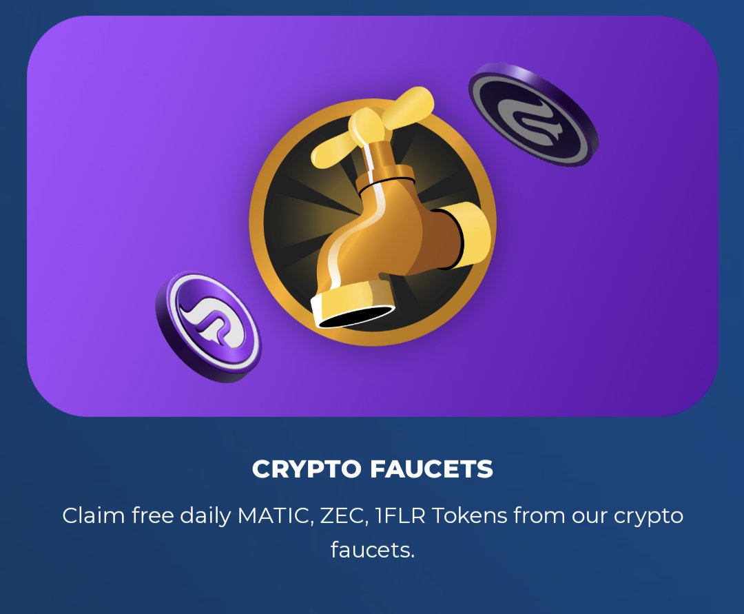 #CryptoFaucets ⛽ Use the PipeFlare faucet to earn free ZEC, MATIC, 1FLR and a Mystery token every 24 hours. Join free monthly airdrops 💸 pipeflare.io/r/lix1/cmc-loo… #Giveaway #FreeToken #Airdrops