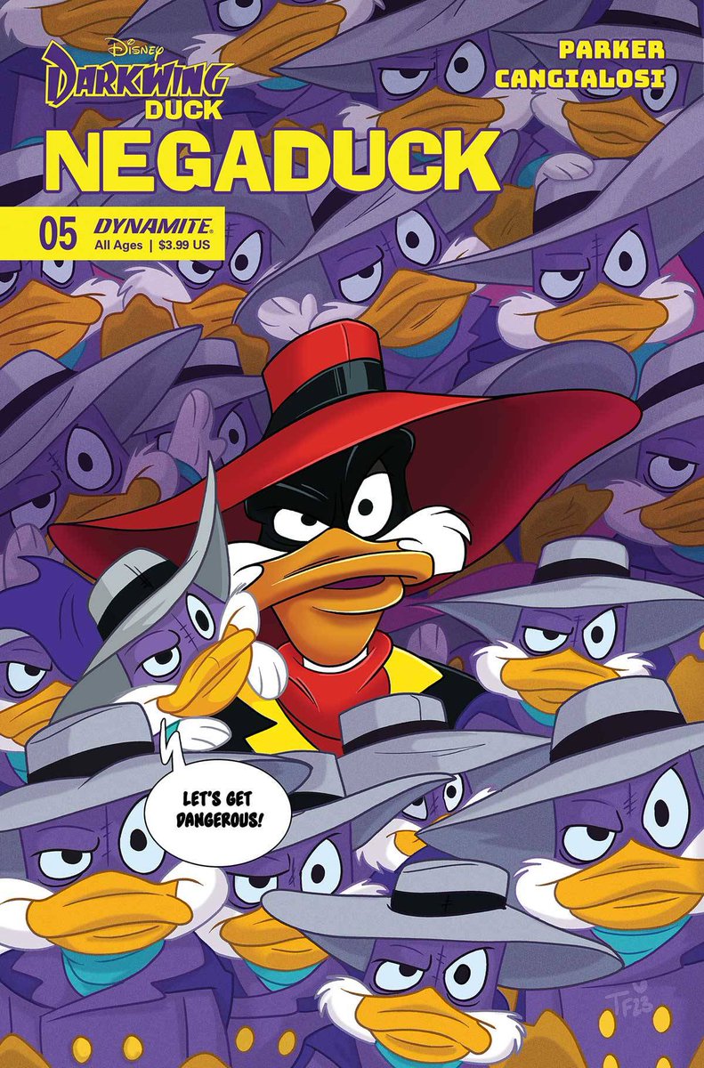 Dynamite Comics Negaduck #5 cover by @TrishForstner Release Date: 5/1/24 #DynamiteComics #DarkwingDuck #Negaduck