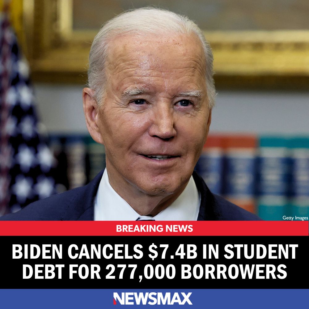 BREAKING NEWS: The Biden administration is canceling $7.4 billion in student loans for 277,000 borrowers, the White House said in a statement on Friday. MORE: bit.ly/3VWNKUx