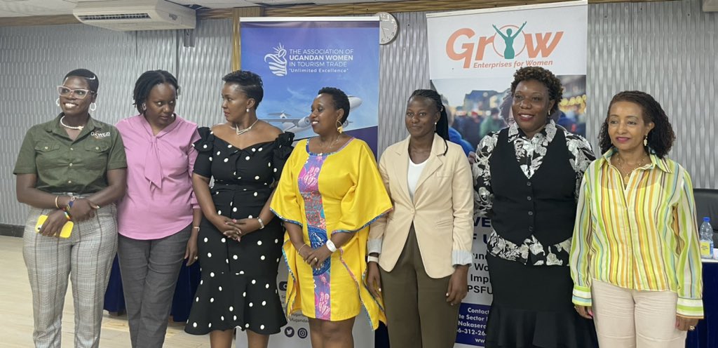 Behold !!! The new board of the Association of Ugandan Women in Tourism Trade Each of these ladies does sth different along the Tourism Value chain from Aviation,Tour Operating, Media, Facility Mgt, Finance etc. @KaribuTravel @PSF_Uganda @Naahwera @SarahKagingo @YogiBiriggwa