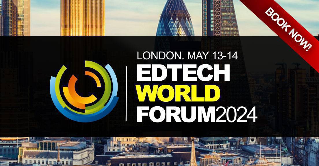 EdTech WORLD FORUM 2024 hi.switchy.io/JsIs London. May 13-14. #edtech #elearning #education #onlineeducation #ai #digitaleducation #highereducation #educationaltechnology #chatgpt4 #edtechstartups #onlinelearning #edutech #udemy #executiveeducation #learning #training #IT