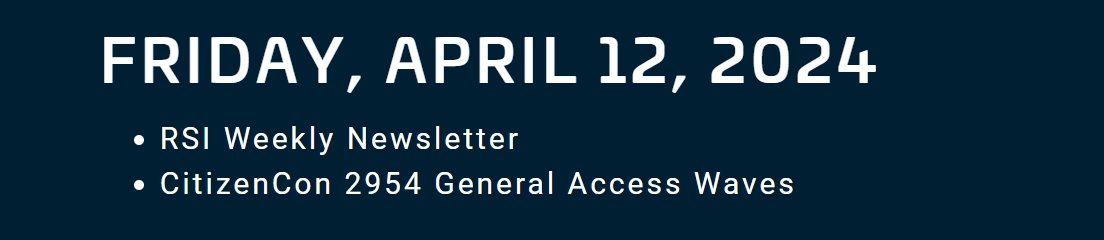 PSA to my viewers, Today there will be no Star Citizen Live.