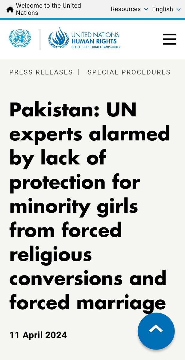 #Pakistan @UN experts express dismay over lack of protection for girls & women.Christian & Hindu girls are especially vulnerable to forced religious conversion, abduction, trafficking, early marriage, servitude, & sexual violence. @shaukatkashmiri #women ohchr.org/en/press-relea…